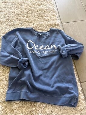 Ocean Casino Resort Atlantic City Blue Crewneck Sweatshirt
